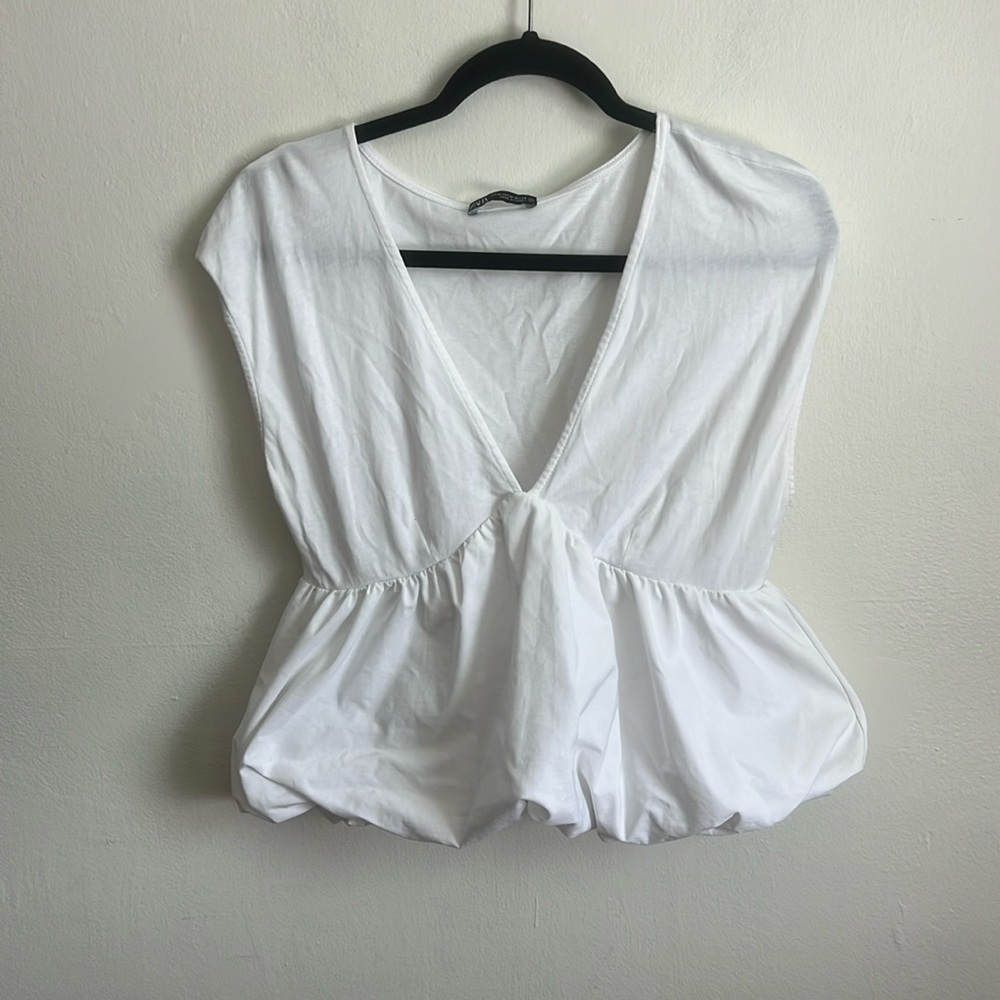 Zara Bubble Peplum Top
